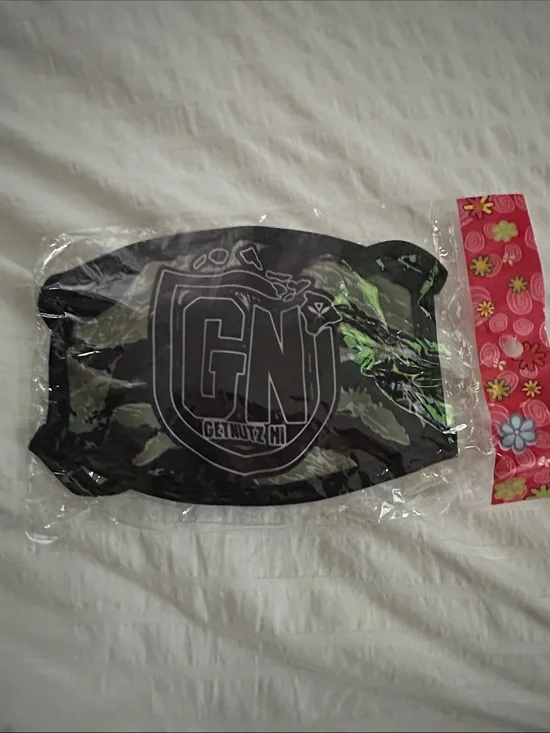 Get Nutz Hawaii camo Face Shield with Black Trim