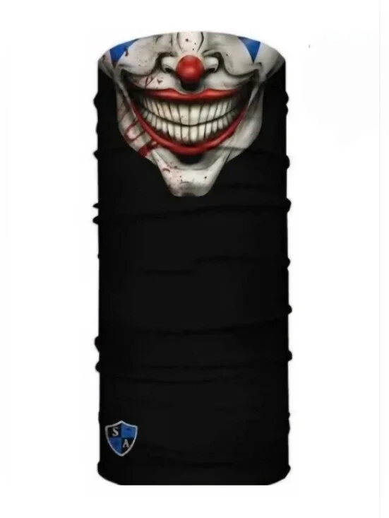 Set Of 10 Joker Face SA Neck Gaiters Face Shields Bandanas Fishing Must Have NEW