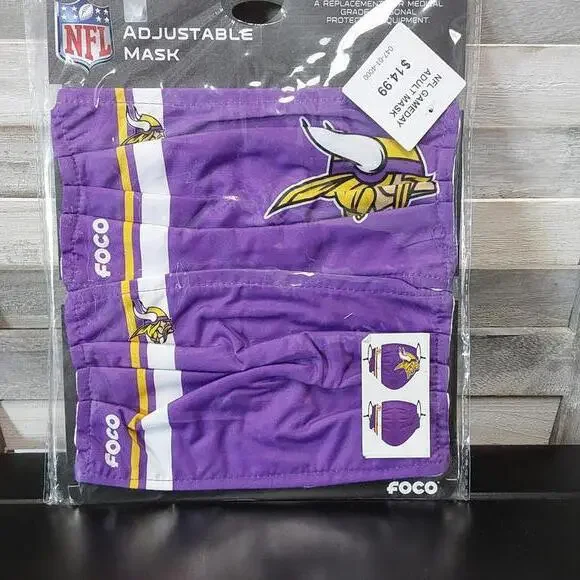 NFL Minnesota Vikings Adjustable Mask | FOCO | Adult