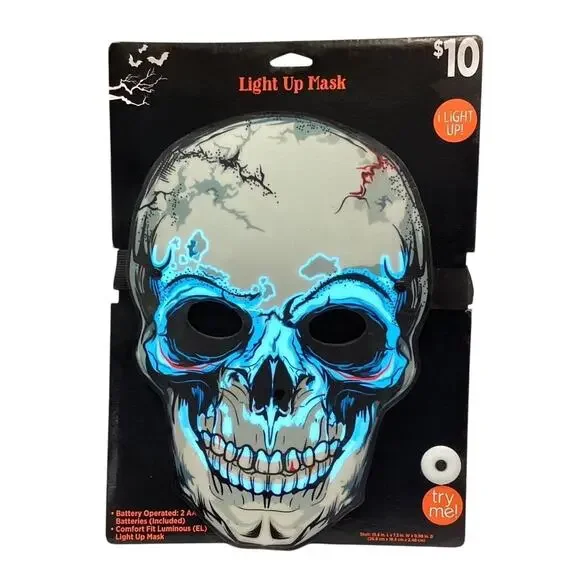 Halloween Skull Light Up Mask