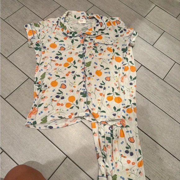 In my sundays Fruit Print Short-Sleeve Pajama Set