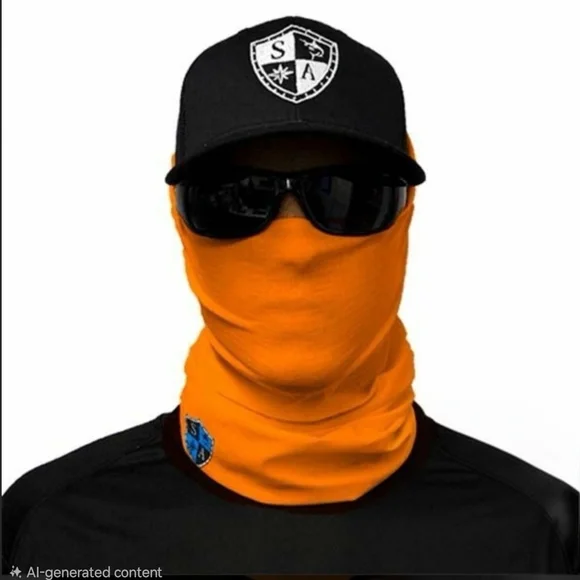 SA Company Safety Orange Face Shield, One Size Fits All, Brand New Sealed