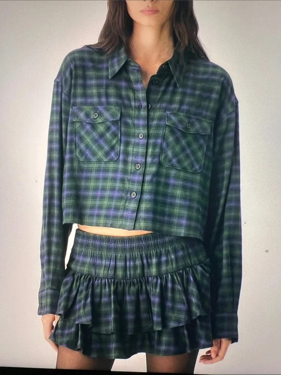 Aritzia Sunday Best Anders Check 2 Pc Set