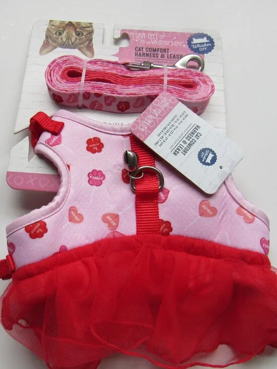 NEW MATCHING COMFORT HARNESS AND LEASH FOR KITTENS/SMALL CATS