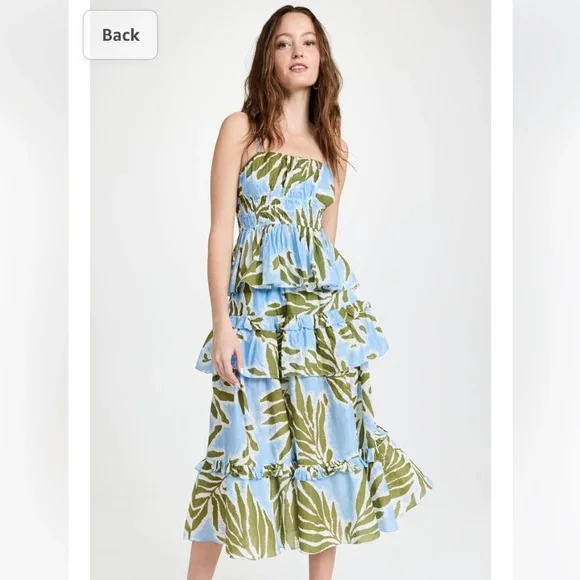 Tanya Taylor‎ Polina Top and Hazelle Skirt Matching Set Tropical Print Size: 1X