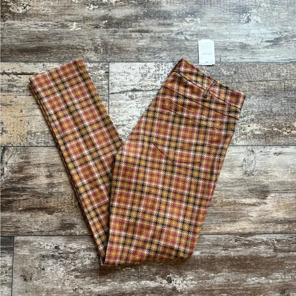 J. McLaughlin Becca Leggings Multi Tattersall Check | Size 4 NWT