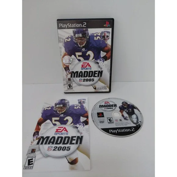 Madden NFL 2005 Sony PlayStation 2 PS2 Game Ray Lewis Complete CIB
