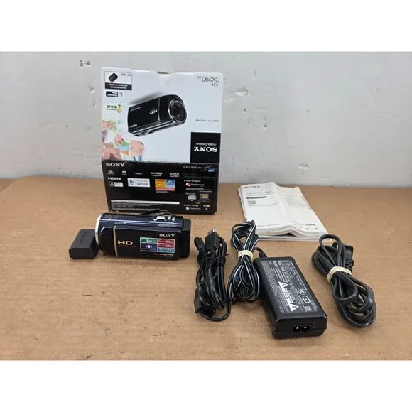 Sony Handycam HDR-CX290 Blue Handheld Full HD Video Camcorder - Bundle Tested