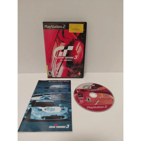 Gran Turismo 3 A-spec Sony PlayStation 2 PS2 Racing Game with Manual CIB