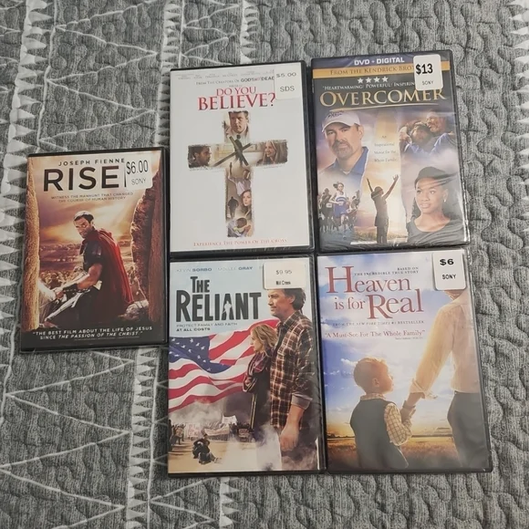 Chistian Faith DVD Lot Of 5‎ Movies New Sealed