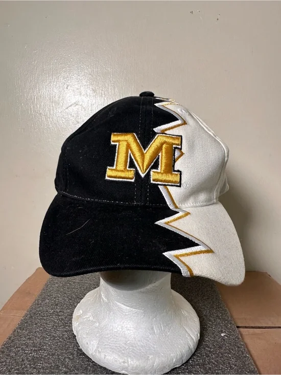 MIZZOU Missouri Tigers Vintage Starter Zig Zag SnapBack Hat Retro Y2K 2000s