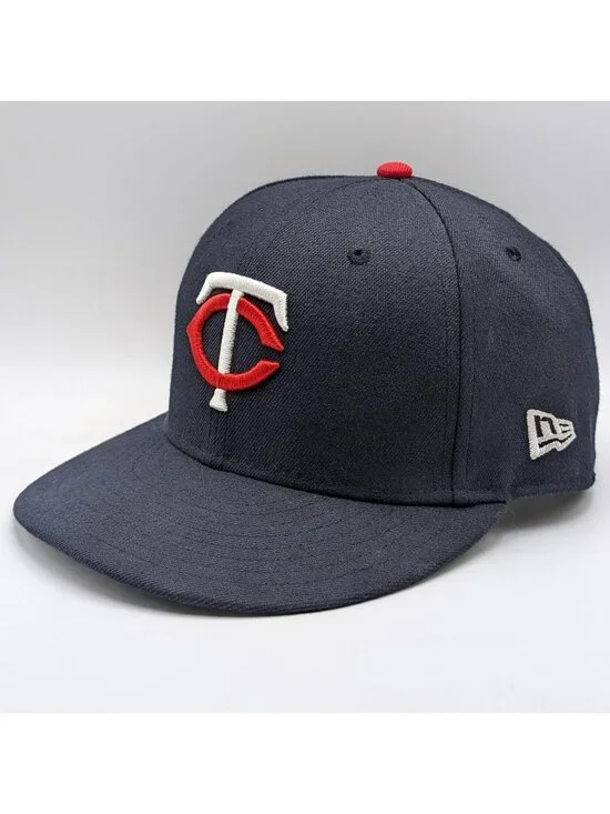 New Era 59FIFTY Minnesota Twins On-Field Navy Blue Fitted 7 Hat Cap MLB Baseball
