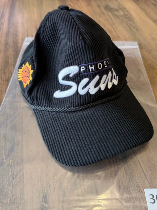 '47 Black Corduroy Baseball Cap Phoenix Suns embroidered Green Undervisor NeW