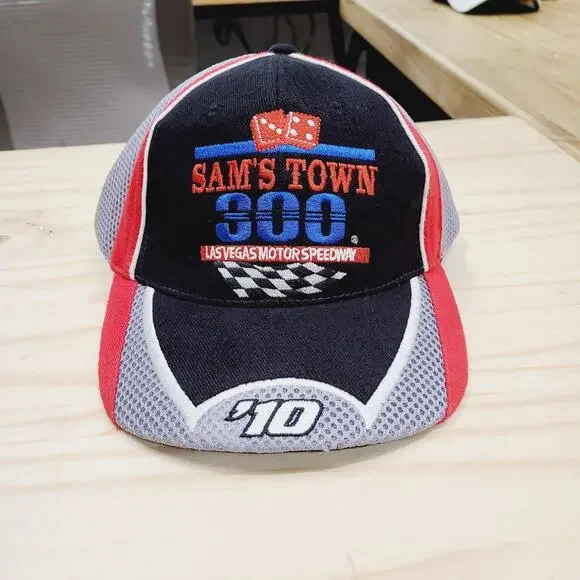 NASCAR Sam's Town 300 LV Motor Speedway '10 Grey Mesh Cap (W/Black) PRE-OWNED