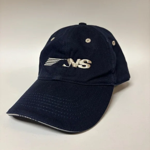 Norfolk & Southern Railway Train Horse Logo Hat Navy Blue Adjustable Strapback