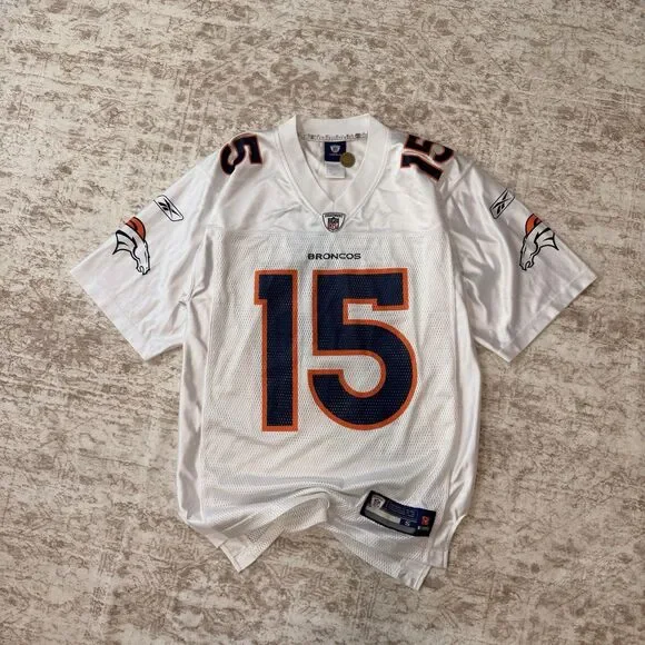 Reebok Denver Broncos Tim Tebow #15 On-Field Jersey White/Navy/Orange S