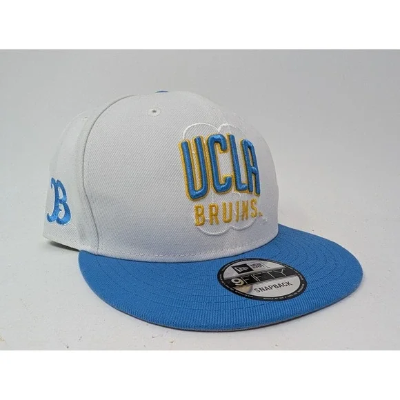 UCLA Bruins Hat Cap Snap Back Mens One Size White Blue NCAA New Era 9FIFTY