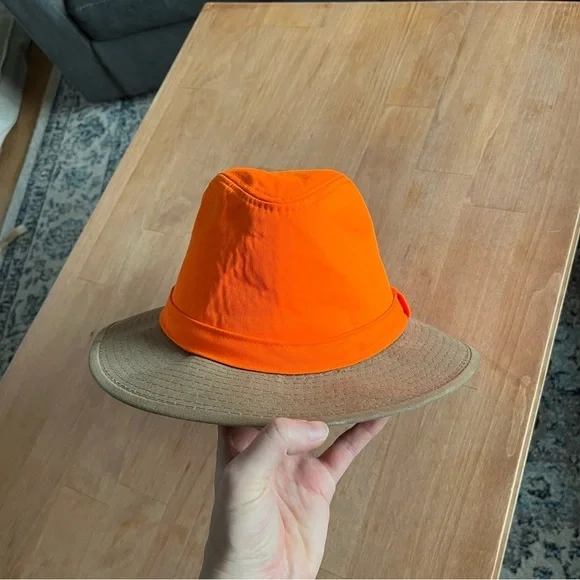 Outdoor Cap Bright Orange and Tan Hat Hunting Hat