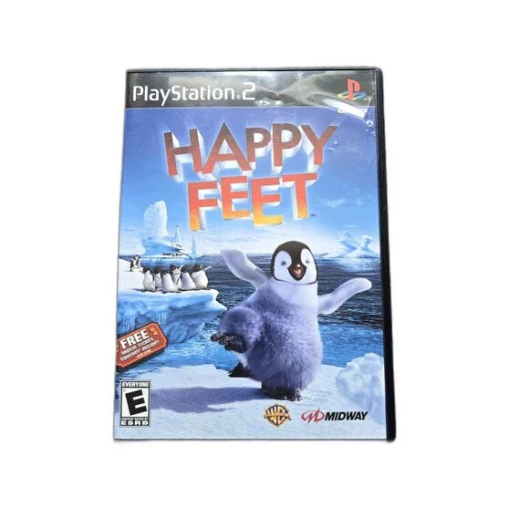 Happy Feet Game Playstation 2 PS2 + Original Movie Pass
