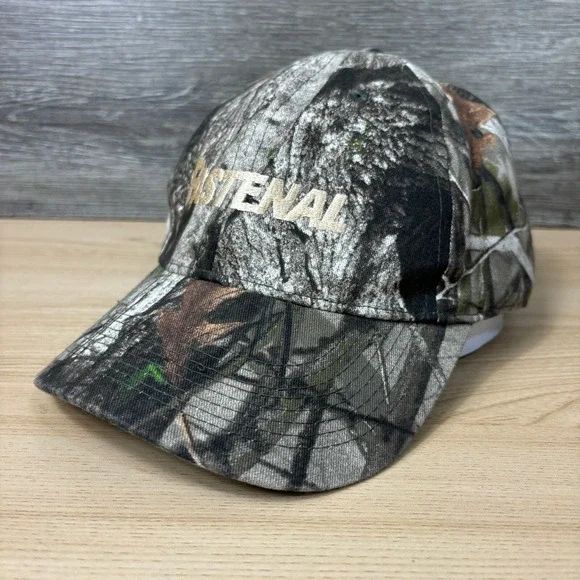 Fastenal Hat Cap Strap Back‎ Brown Camo Camouflage Outdoors