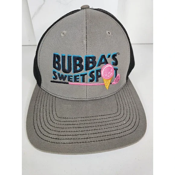Outdoor Cap Bubba's Sweet Spot Pensacola Grey Black Trucker Hat Golf Cap Preppy
