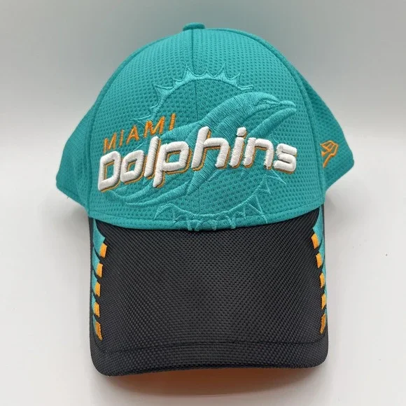 Miami Dolphins New Era Hat Cap Strap Back Teal One Size NFL Football 9FORTY NEW