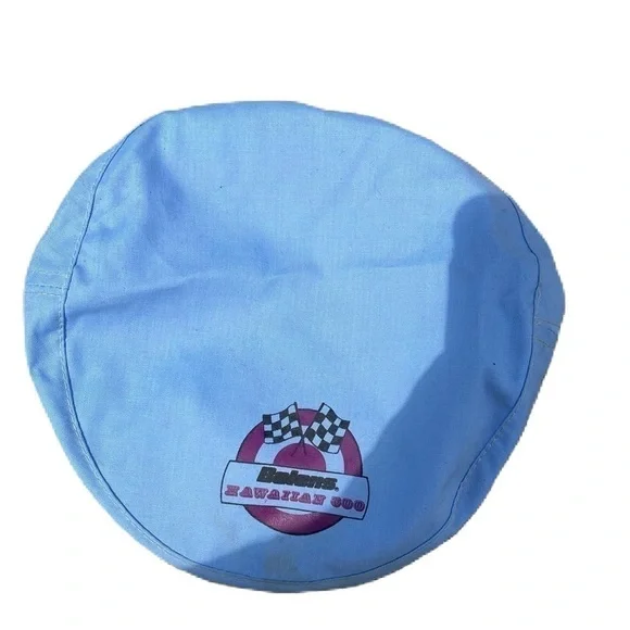 Vintage Bolens Hawaiian 500 Race Beret SnapBack Trucker Hat Blue