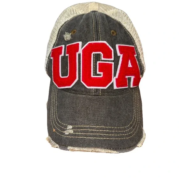 UGA (University of‎ Georgia) trucker cap Distressed Adjustable
