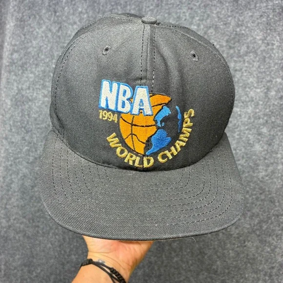 VTG 90s Houston Rockets 1994 NBA World Champions Snapback Hat Cap Clutch City