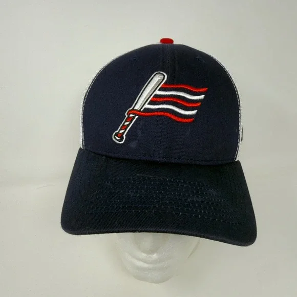 Baseballism Mens USA Flag Bat Trucker Hat Navy Blue White‎ Snapback Cap OSFM