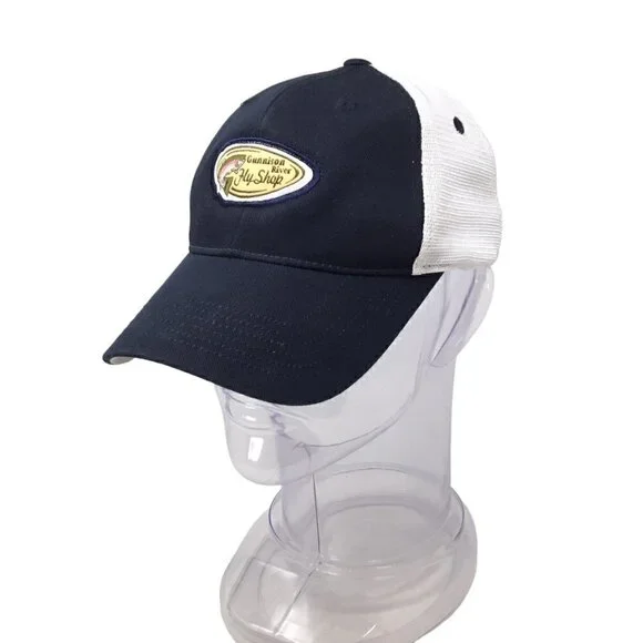 Gunnison River Fly Shop Fishing Colorado Men's Hat Baseball Cap Black Canyon CO