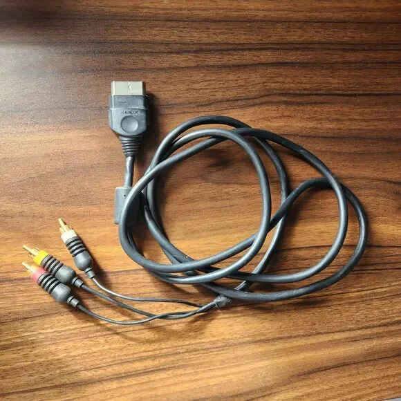Official OEM Microsoft AV Audio Video composite Cable for Original XBOX