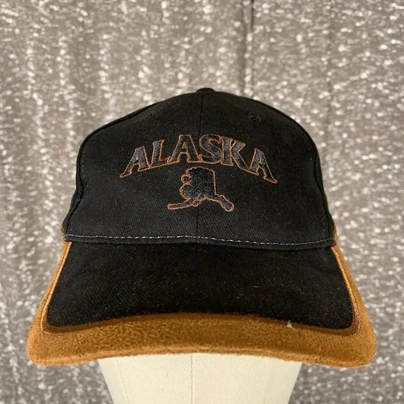 Tongass Trading Company Alaska The Last‎ Frontier Cap Strapback Black Brown Hat