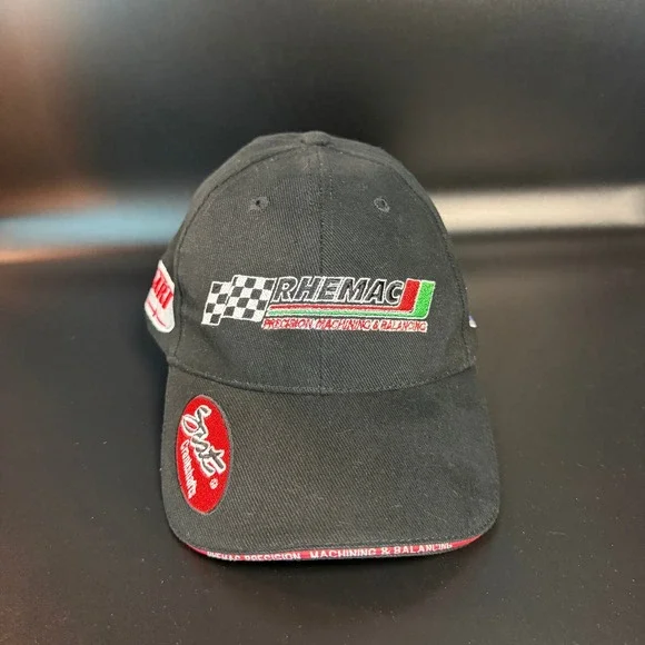 Rhemac Racing Scat Dart Castrol Black‎ Cotton Baseball Cap Hat Mens OSFM