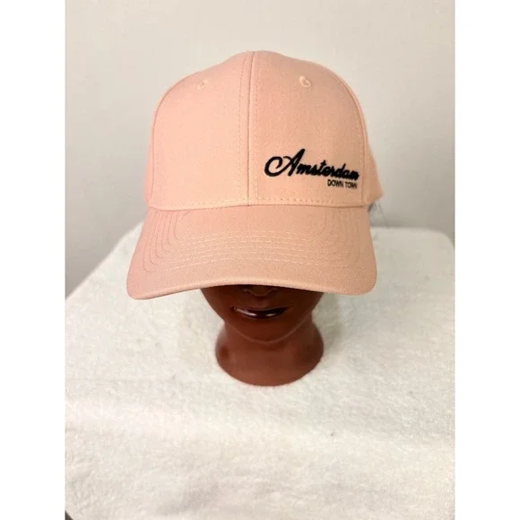 Peach Amsterdam Down Town Embroidered Baseball Cap‎ Adjustable Strap Casual