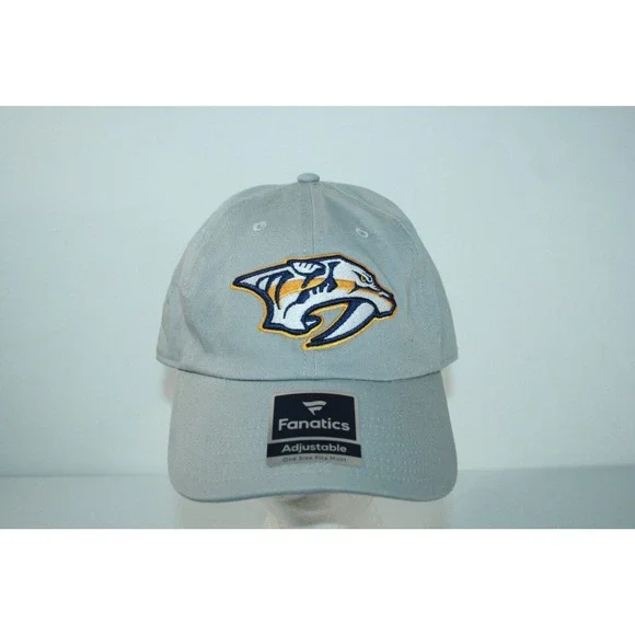 Nashville Predators‎ Fanatics Strap Back Adjustable Gray NHL Hat Cap