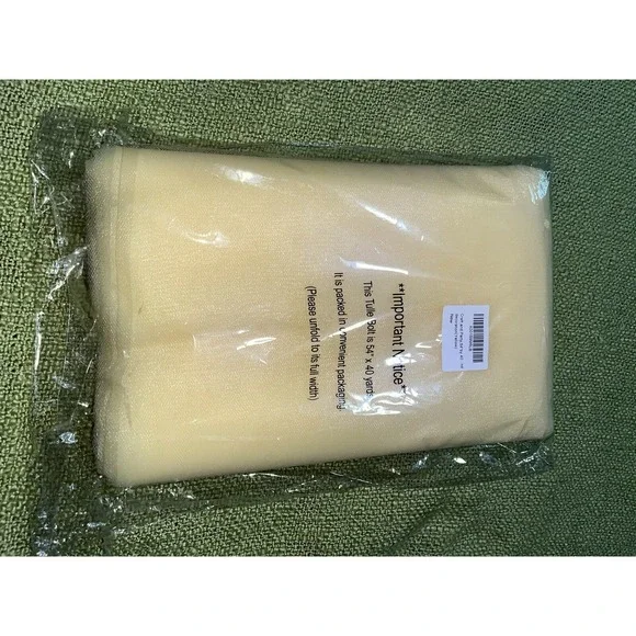 pastel yellow tulle net fabric‎ 54