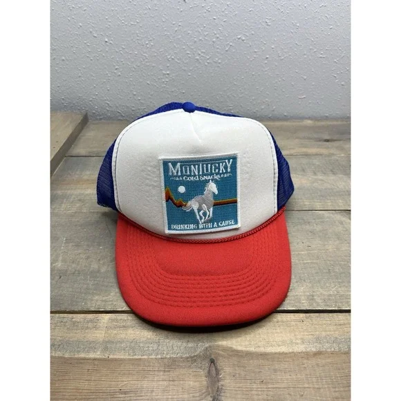Montucky Otto Rope Hat Unisex Blue One Size Curved Brim Mesh Back Embroidered‎