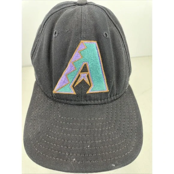 New‎ Era Vintage MLB Arizona Diamondbacks Black Hat One Size Fits All 1990's