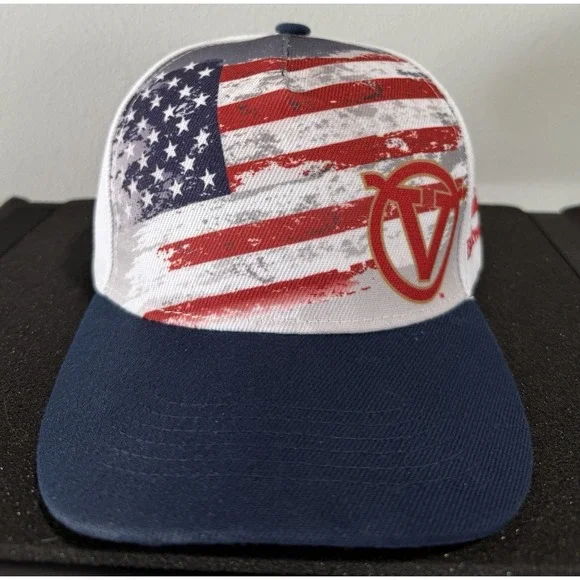 Visalia Rawhide MILB Snap Back Hat 4th Of July Giveaway USA Flag Budweiser NEW