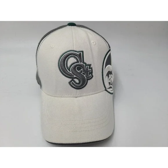 Colorado‎ State University Rams Zephyr Flex Fitted S-M Hat Cap NCAA White Gray