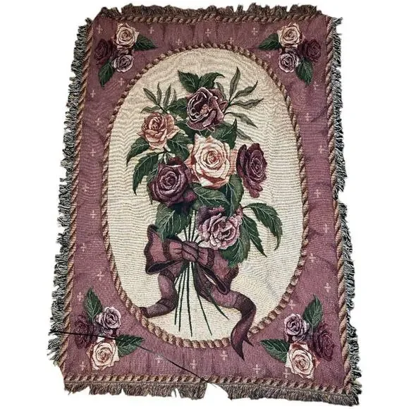 Vintage Wall Hanging Tapestry Decor Roses Terer Teresa Gonzales 72