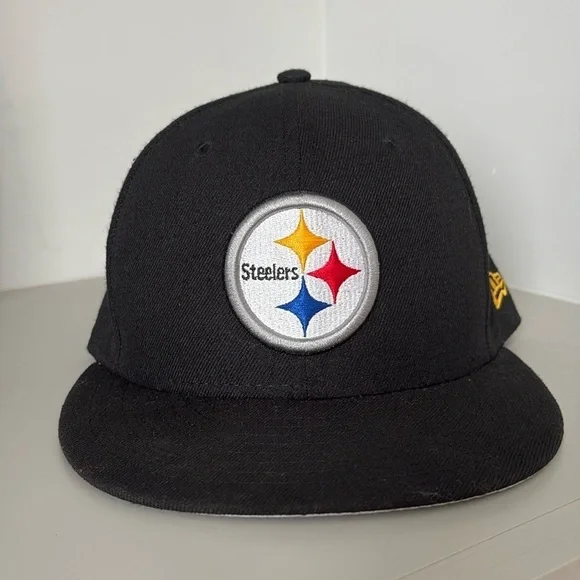 New Era 59 FIFTY Pittsburg Steelers Hat  Size  7 1/8