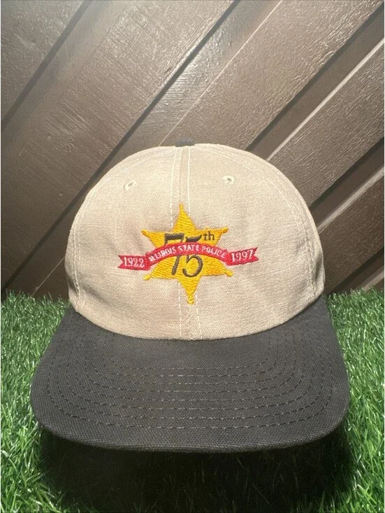 Rare VTG NWOT Illinois State Police 75th Year Hat 1997 SnapBack