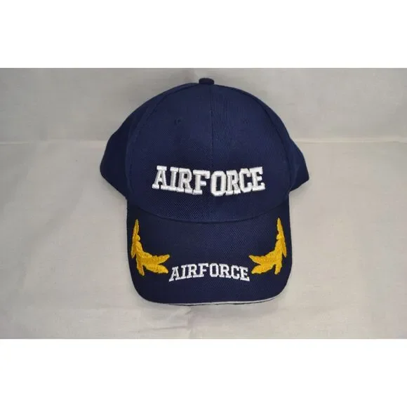 Air Force Unbranded Blue Adjustable Embroidered Hat