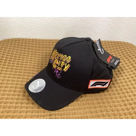 Mexico City F1 2025 Grand Prix Special Edition Black Adjustable Snapback Hat NWT