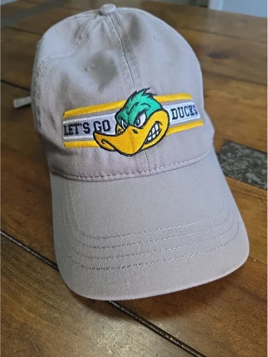 Oregon Ducks Hat Cap America Grey Curved Brim Embroidered Mascot Strapback Golf