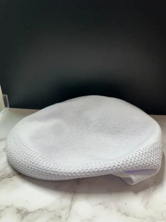 Kangol Hat Mens 2XL White XXL Tropic 504 Ventair Hip Hop Rap 80s 90s Streetwear
