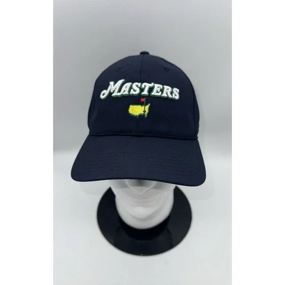 MASTERS Hat Cap 2026 Ahead Navy Blue Golf Strap Embroidered Augusta National