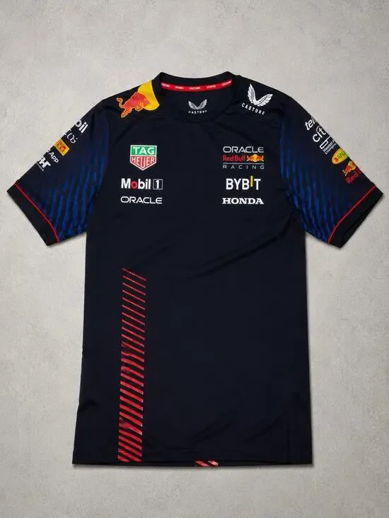 Oracle Red Bull Racing Castore Team Shirt YL Formula 1 F1 Sponsor Tee